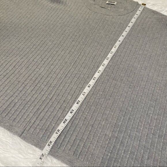 MTWTFSS Weekday Ribbed Crew Neck Long Sleeve Pullover Sweater in Gray Small - Picture 3 of 7